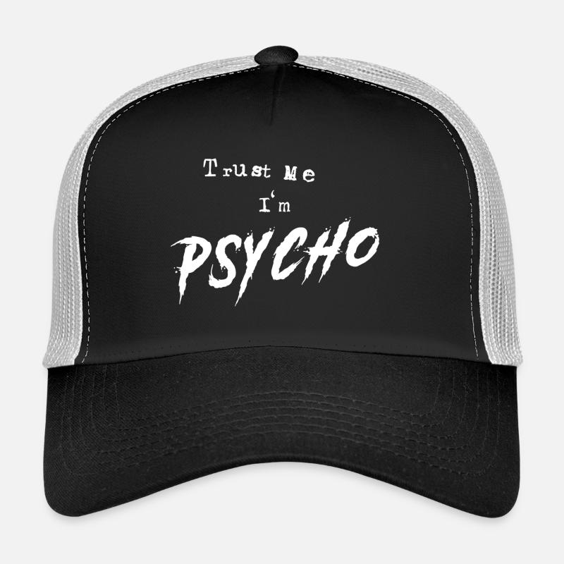 Psycho - Casquette trucker  - noir/gris pierre