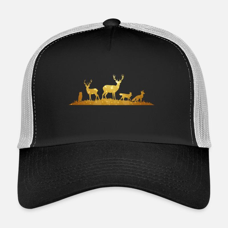 Wald-Silhouette Silhouette Forêt Casquette trucker 