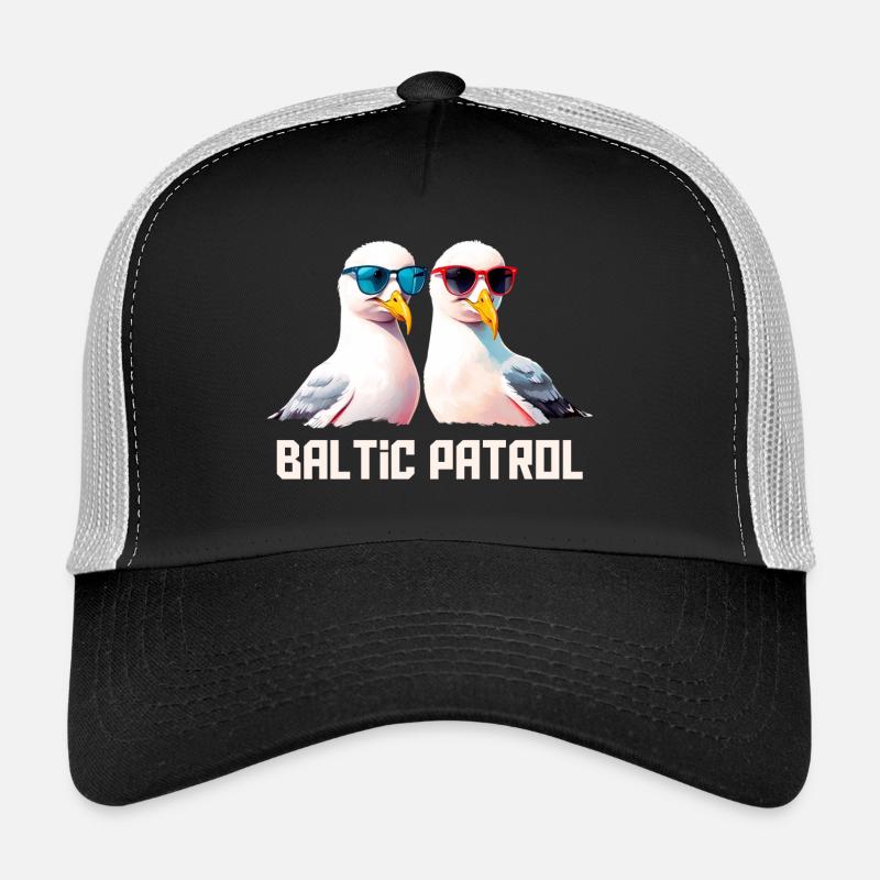 Baltic Patrol Möwen - Trucker Cap - Schwarz/Steingrau