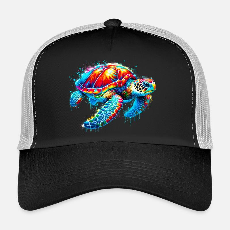 Schildkröte - Trucker Cap - Schwarz/Steingrau
