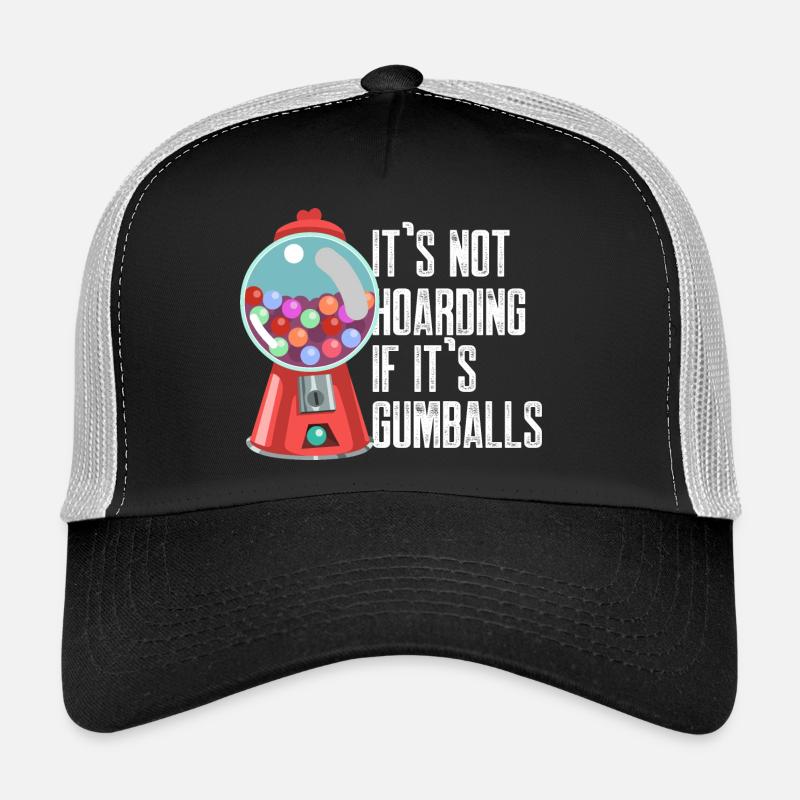 It's Not Hoarding If It's Gumballs Retro Chewing Trucker Cap