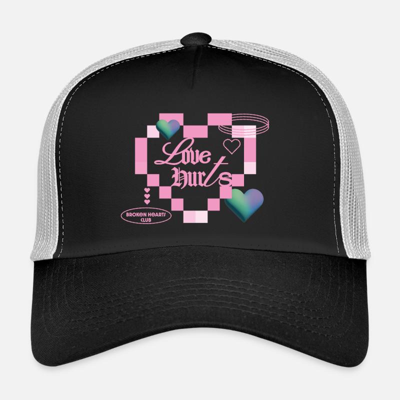 Liebe tut weh - Trucker Cap - Schwarz/Steingrau