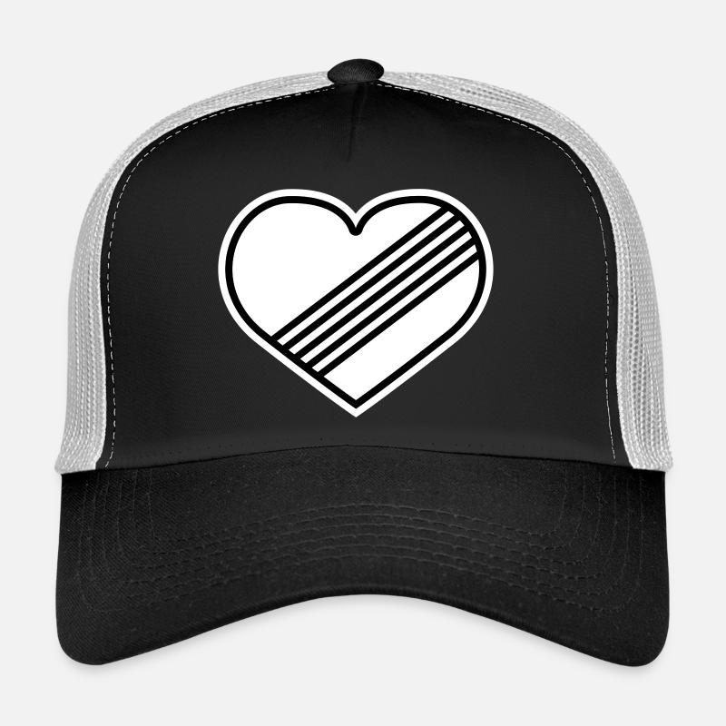 Full throttle heart against speed limit - Trucker Cap - black/stone grey