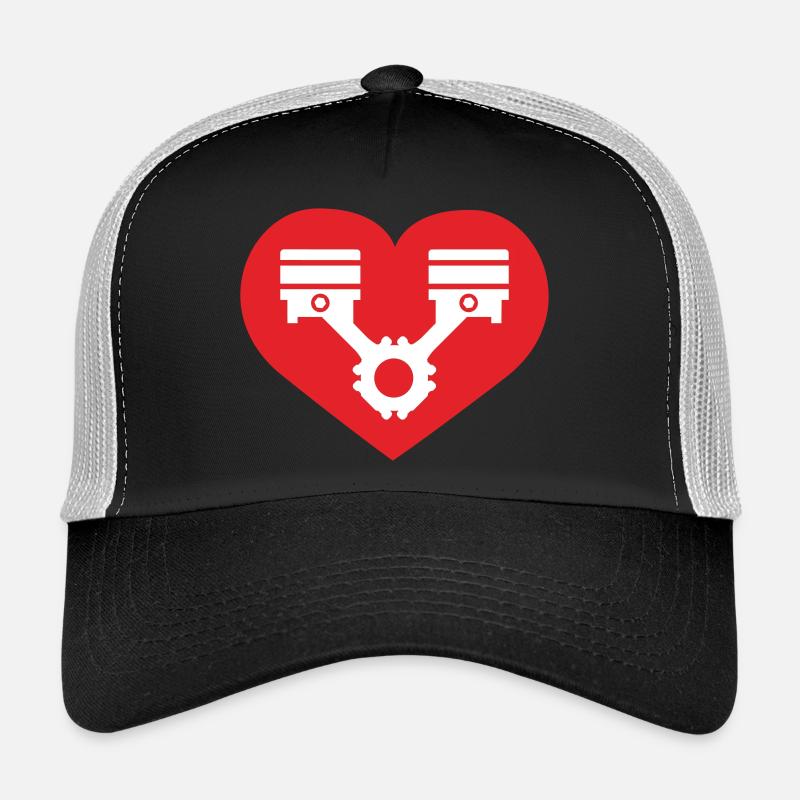 Tuning Herz - Trucker Cap - Schwarz/Steingrau