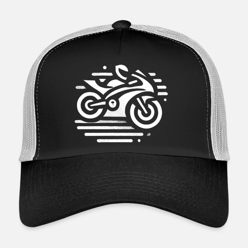 Motorrad - Trucker Cap - Schwarz/Steingrau
