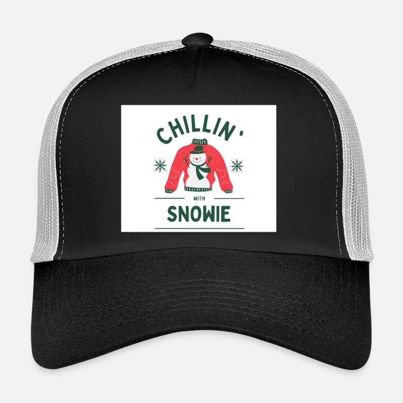 Snowie - Trucker Cap - Schwarz/Steingrau