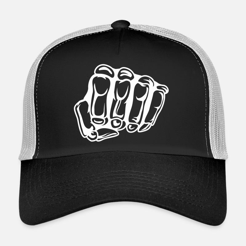 poing de crâne Casquette trucker 
