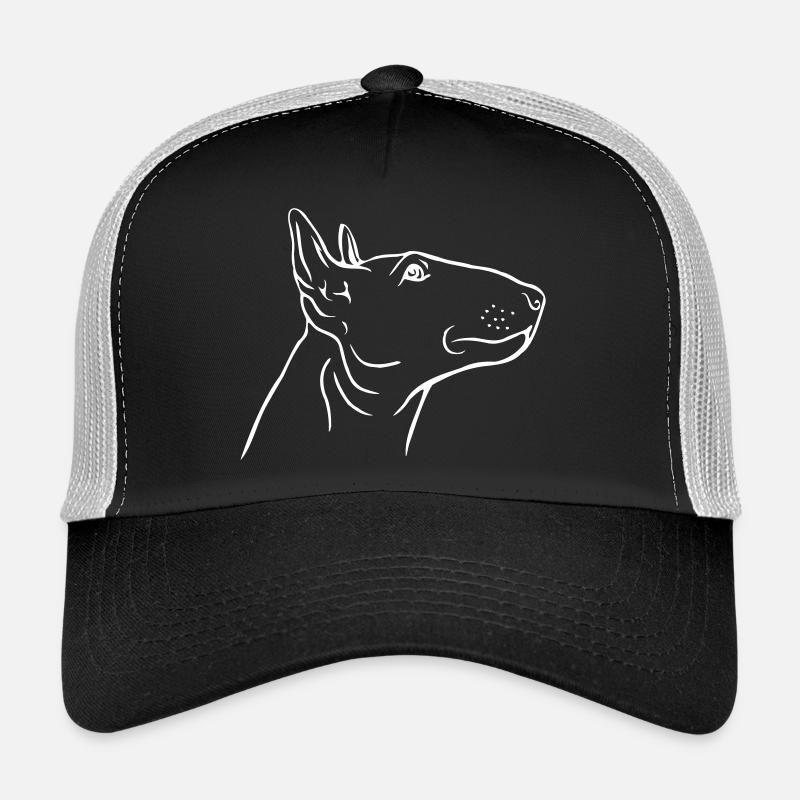 Bull Terrier Head in Profile Trucker Cap