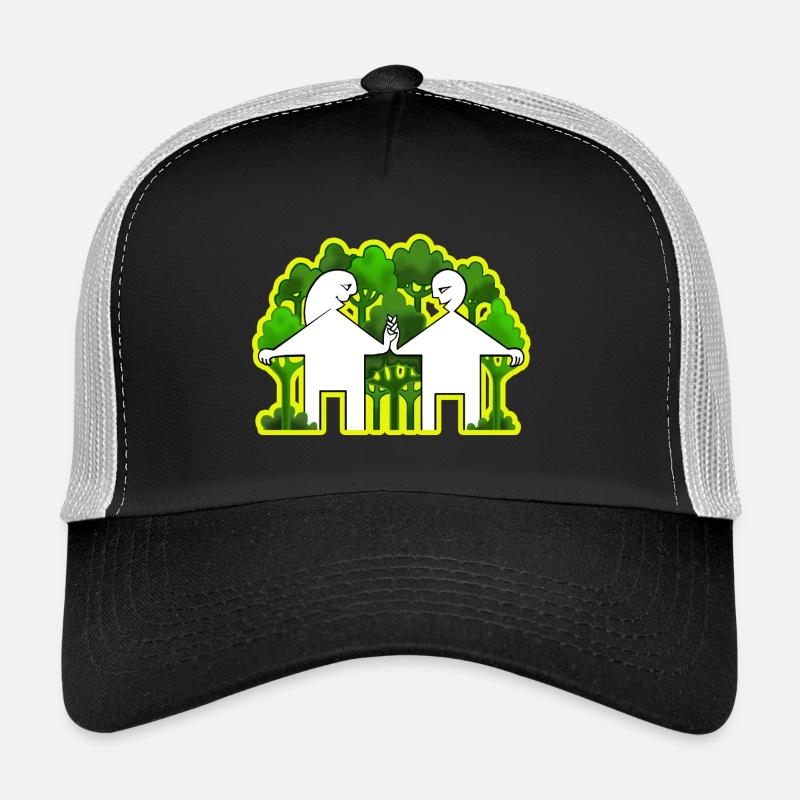 Couple et vie verte Casquette trucker 