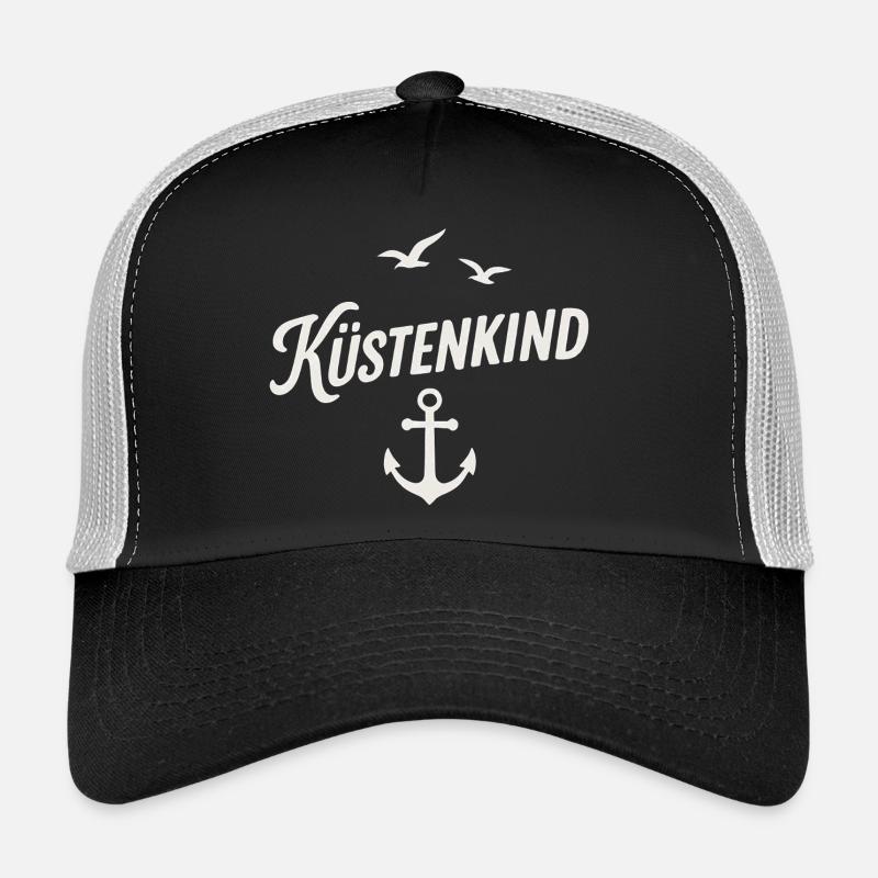 Küstenkind - Trucker Cap - Schwarz/Steingrau