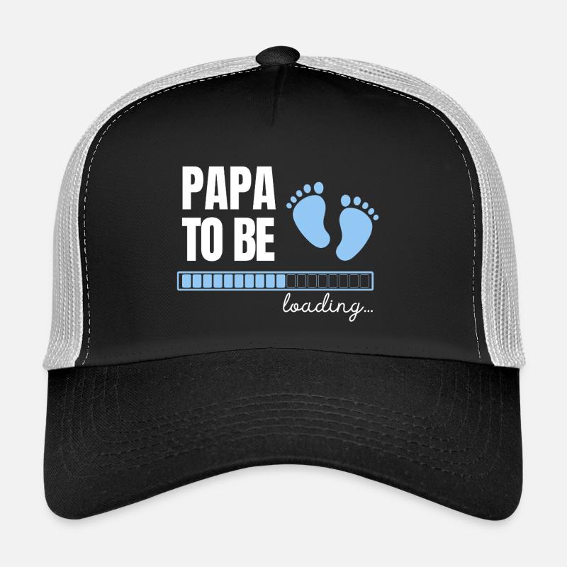 Papa to be - boy - Trucker Cap - Schwarz/Steingrau