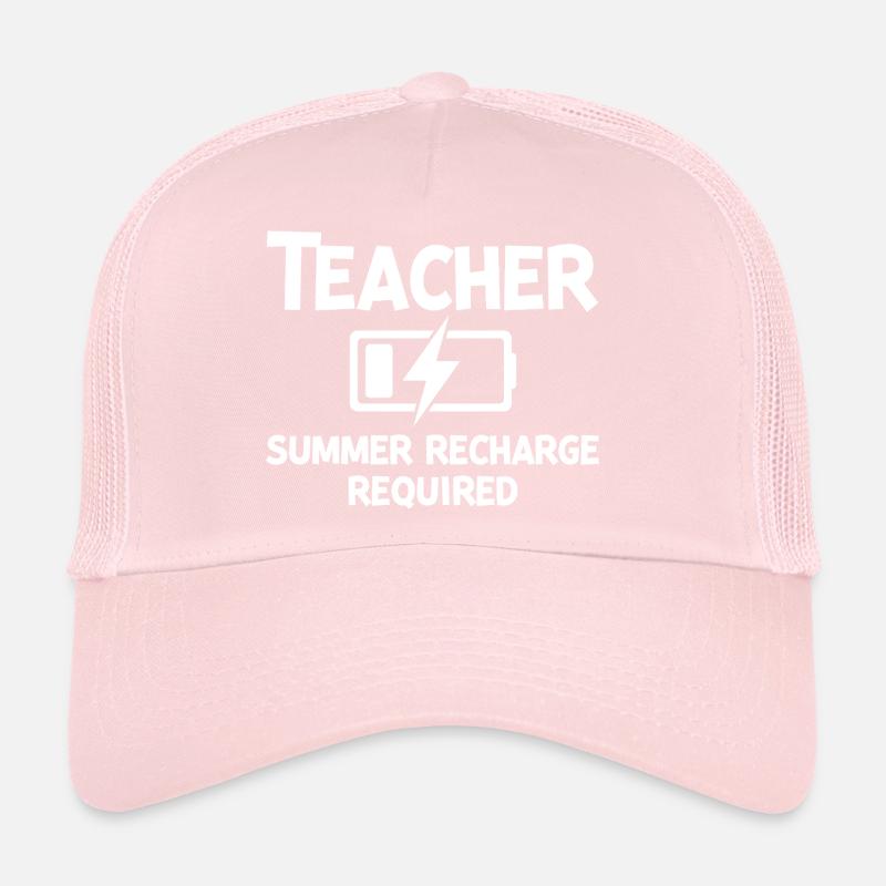 Teacher Summer Recharge Required Trucker Cap