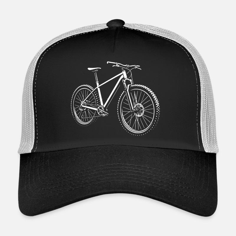 Uphill with pedal power - Trucker Cap - black/stone grey