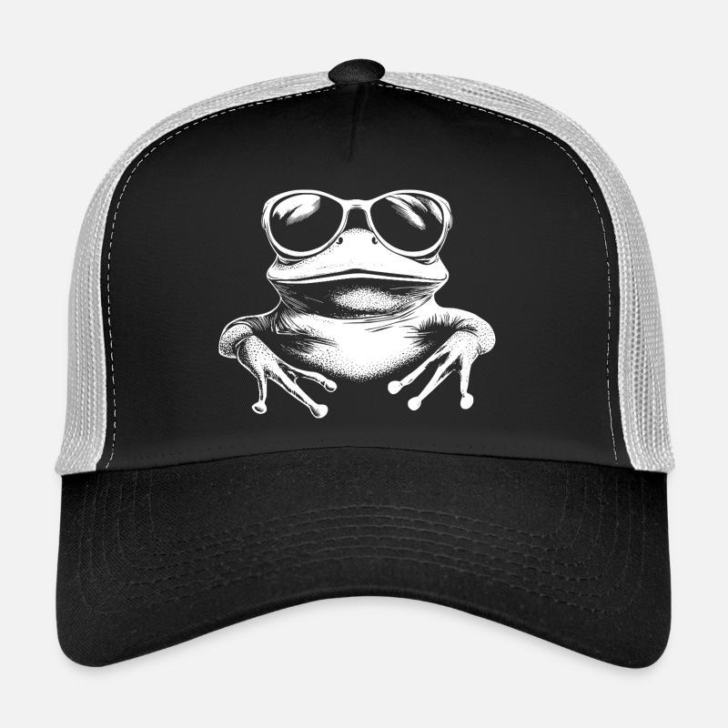 Cool Frog Sunglasses Summer Trucker Cap