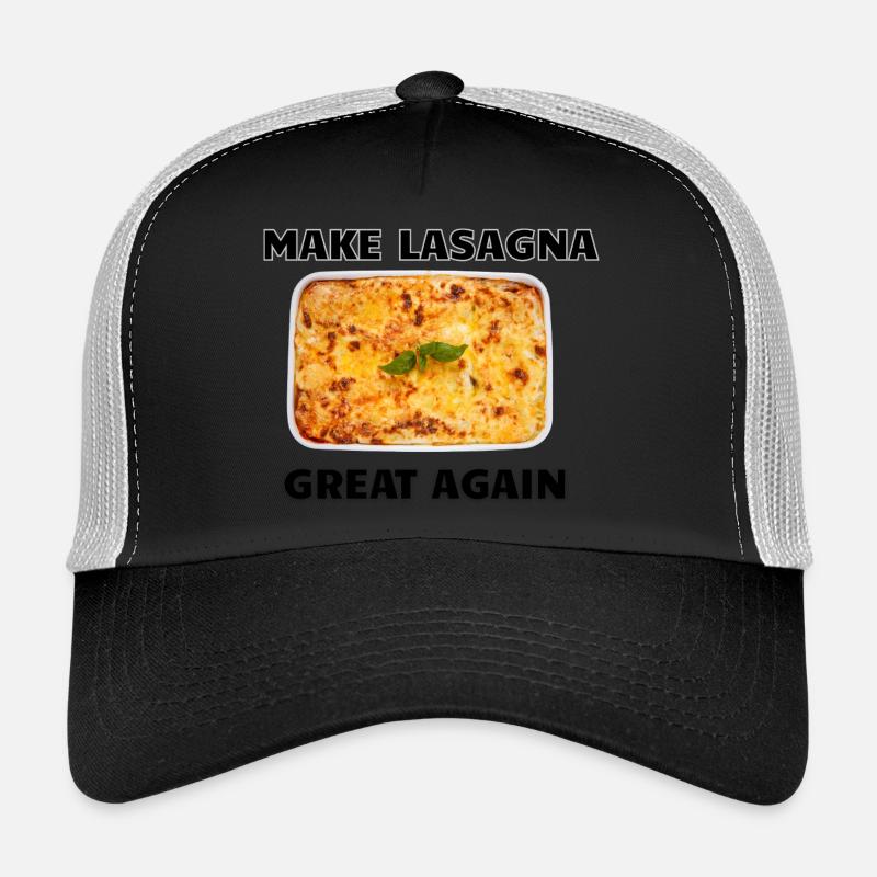 Make Lasagna Great Again - Trucker Cap - black/stone grey