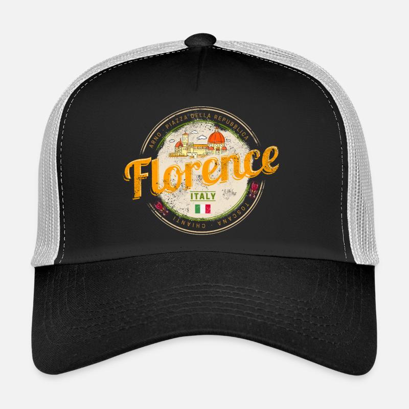 Florence Capitale Toscane Italie Souvenir Casquette trucker 