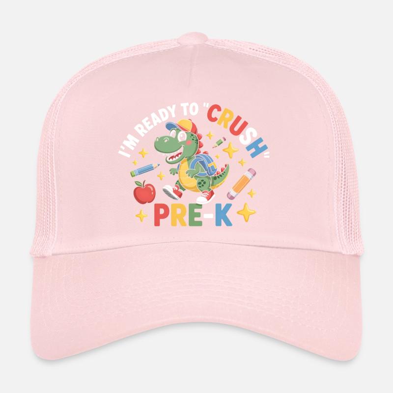 Ready To Crush Pre K Dinosaur Trucker Cap