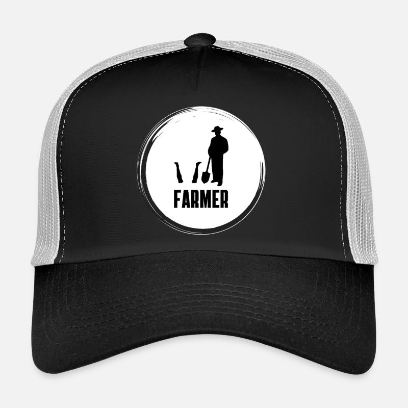 Farmer - Trucker Cap - black/stone grey