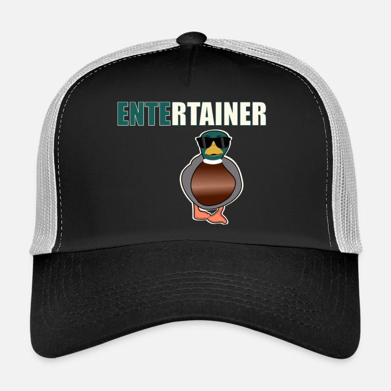 Entertainer Ente - Trucker Cap - Schwarz/Steingrau