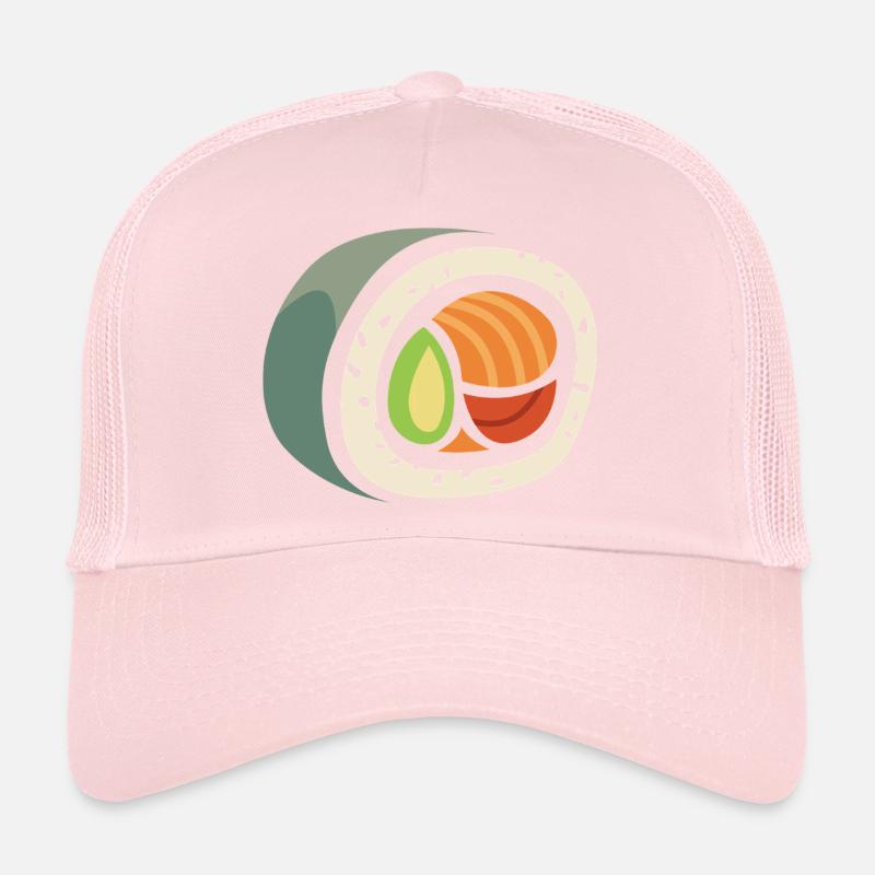 Sushi Roll Cartoon - Conception d’aliments amusants Casquette trucker 