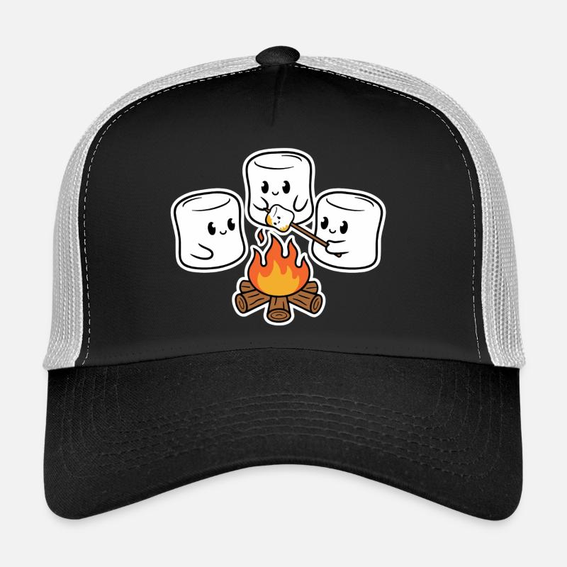 Kuschelige Marshmallows am Lagerfeuer Trucker Cap