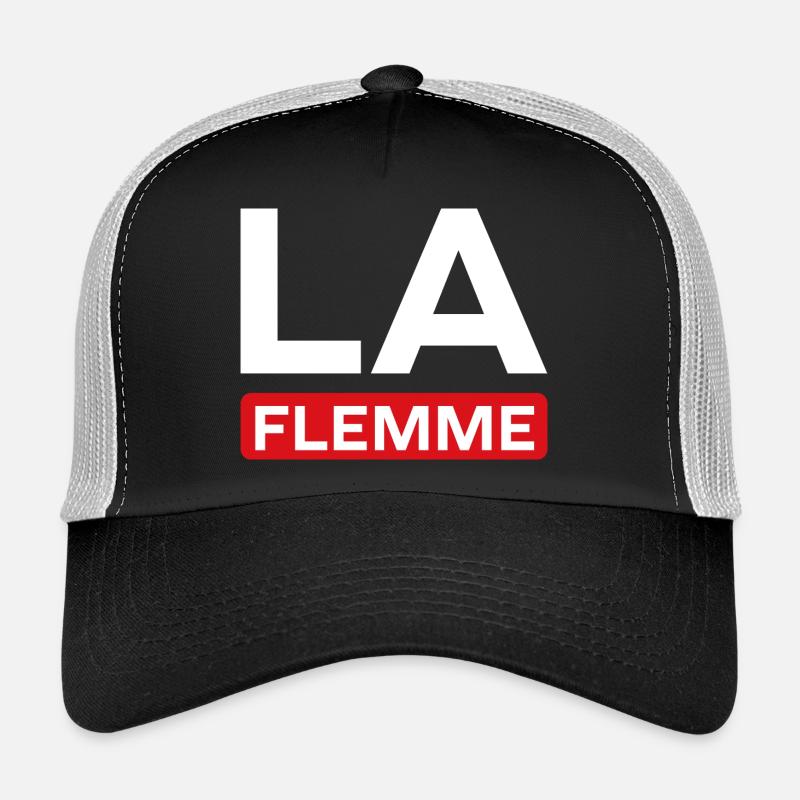 flemme - Casquette trucker  - noir/gris pierre