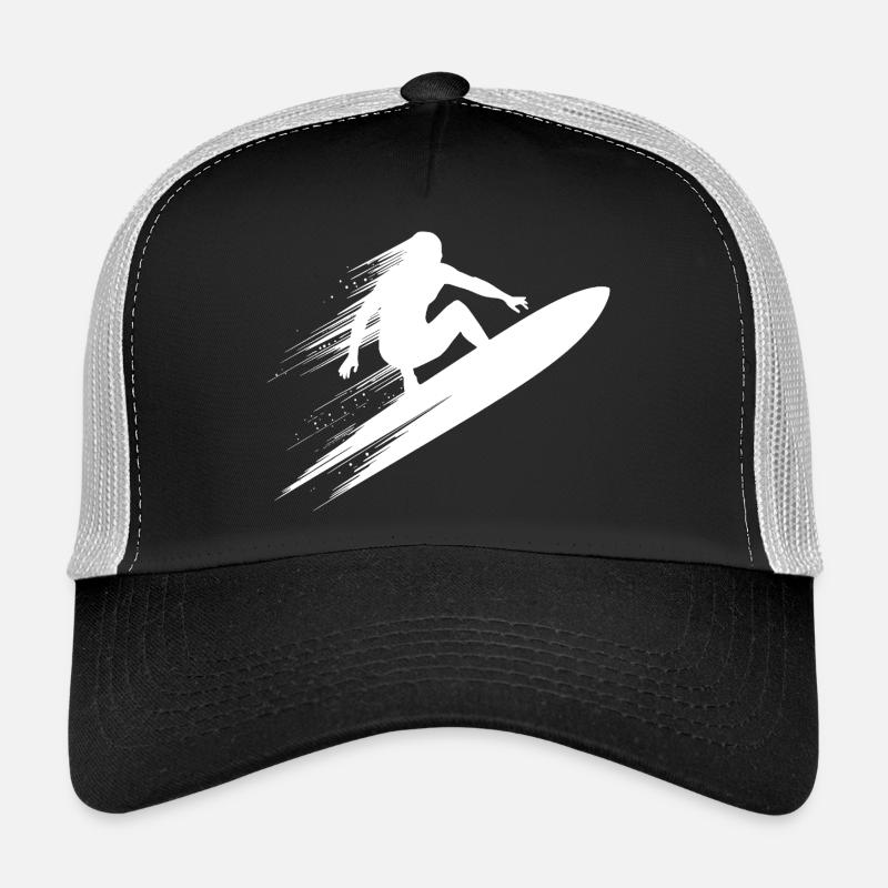 Surf dynamique Illustration Surf Surf - Casquette trucker - noir/gris pierre