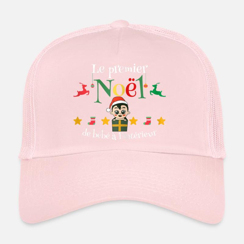 Baby's First Christmas Indoors Mom-to-be Trucker Cap