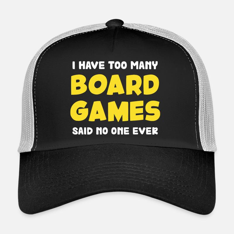 Zu viele Brettspiele Spruch Trucker Cap