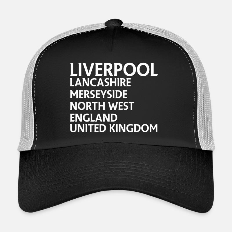 Liverpool – England Textdesign Trucker Cap