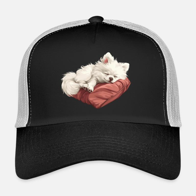 Schlafender Spitz Welpe Trucker Cap