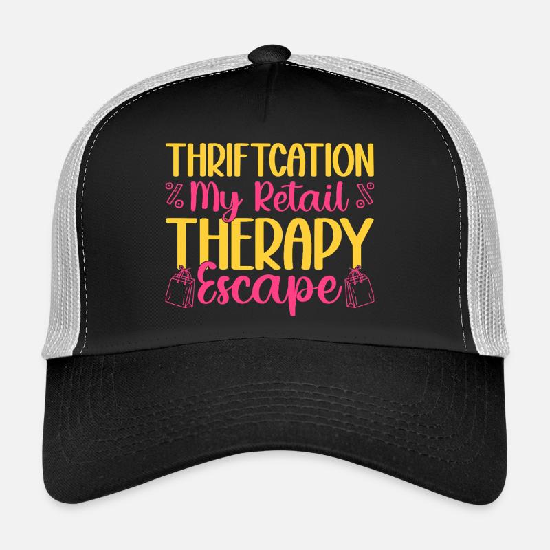 Thrift Shopper Thriftcation My Retail Thrift Store - Trucker Cap - Schwarz/Steingrau
