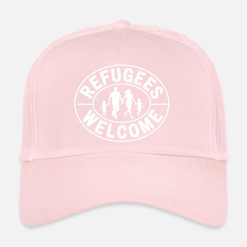 Refugees Welcome - Antifascist Merch Trucker Cap