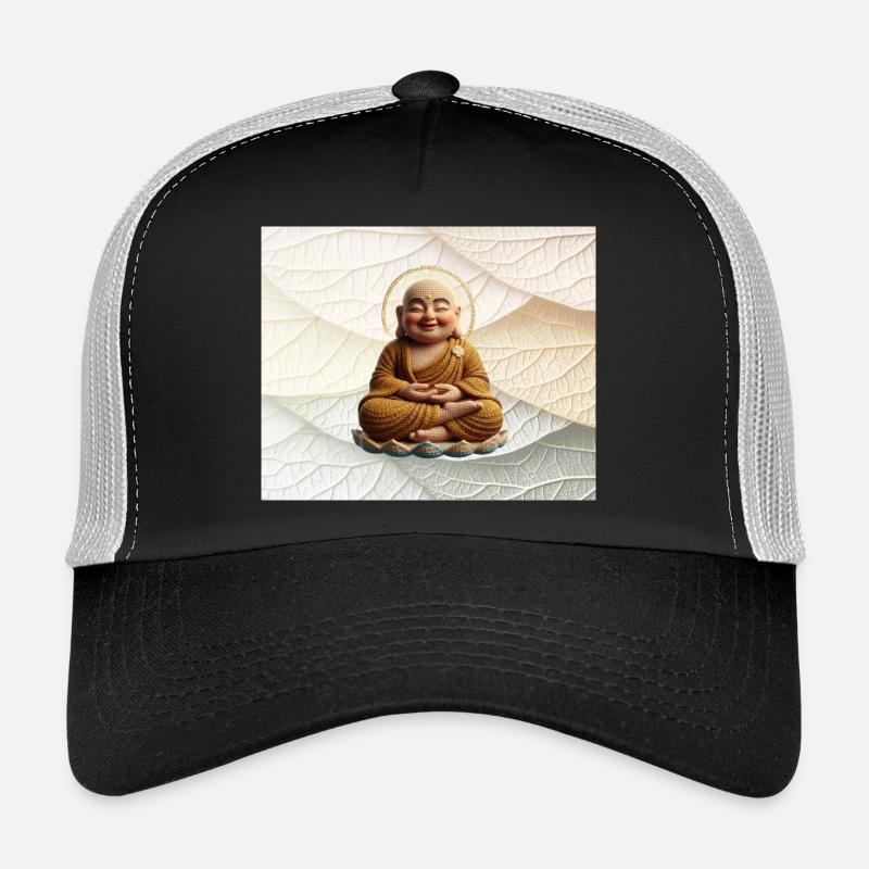 Buddha on leaf pattern Trucker Cap