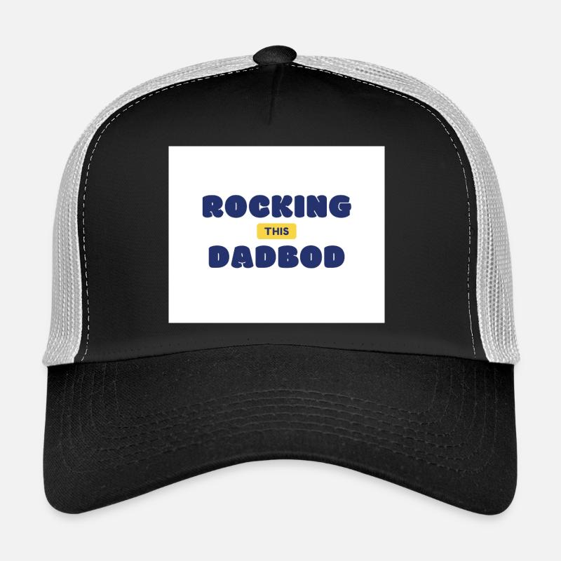 Er rockt diesen Papa-Körper - Trucker Cap - Schwarz/Steingrau