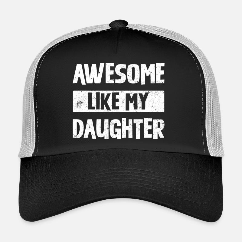 Awesome Like My Daughter - Trucker Cap - Schwarz/Steingrau