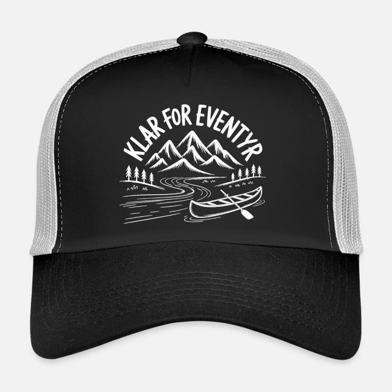 Mountain River Canoe Adventure Trucker Cap