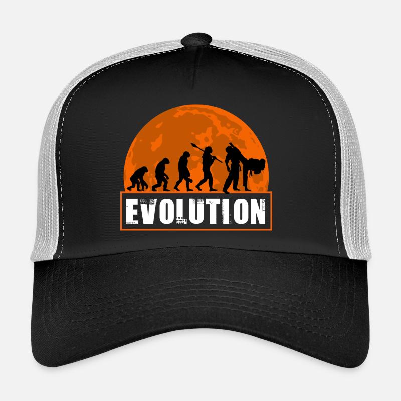 Judo Evolution Martial Arts Sonnenuntergangs-Silhouette Trucker Cap