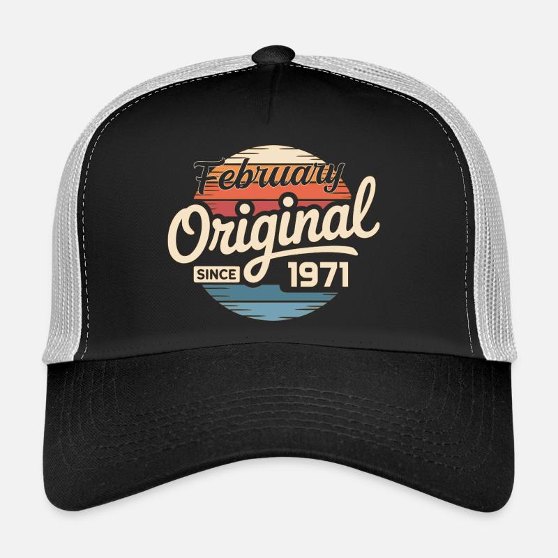 Februar 1971 Geburtstagsgeschenk Februar 1971 Trucker Cap