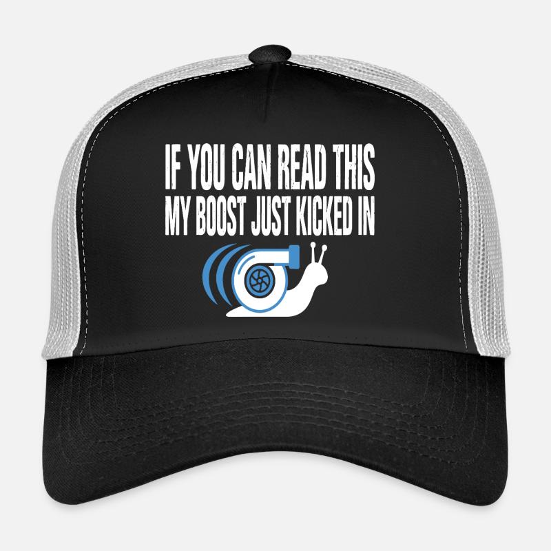 Mon boost vient de se déclencher Turbo Snail Casquette trucker 