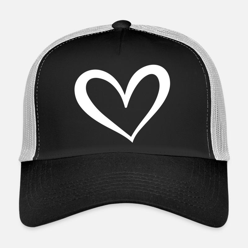 Illustration d’icône de cœur Casquette trucker 