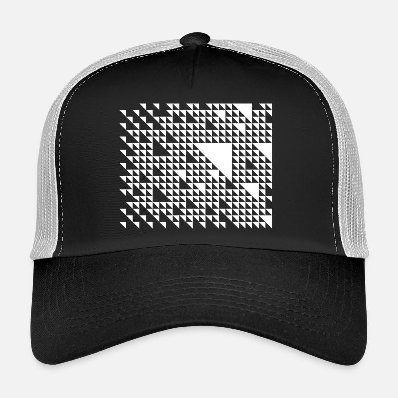 Triangular Mosaic Grid Trucker Cap