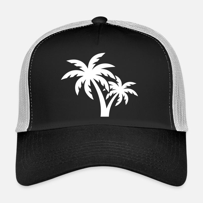 Plage symbole de Palm Tree Casquette trucker 