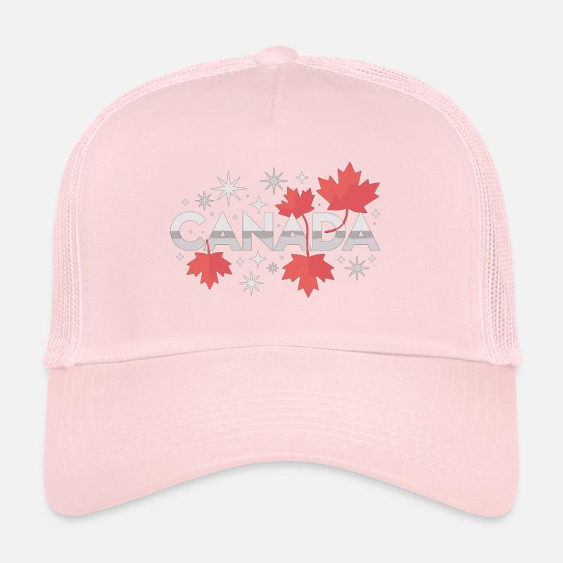 Canada Maple Leaf Gift Idea Trucker Cap