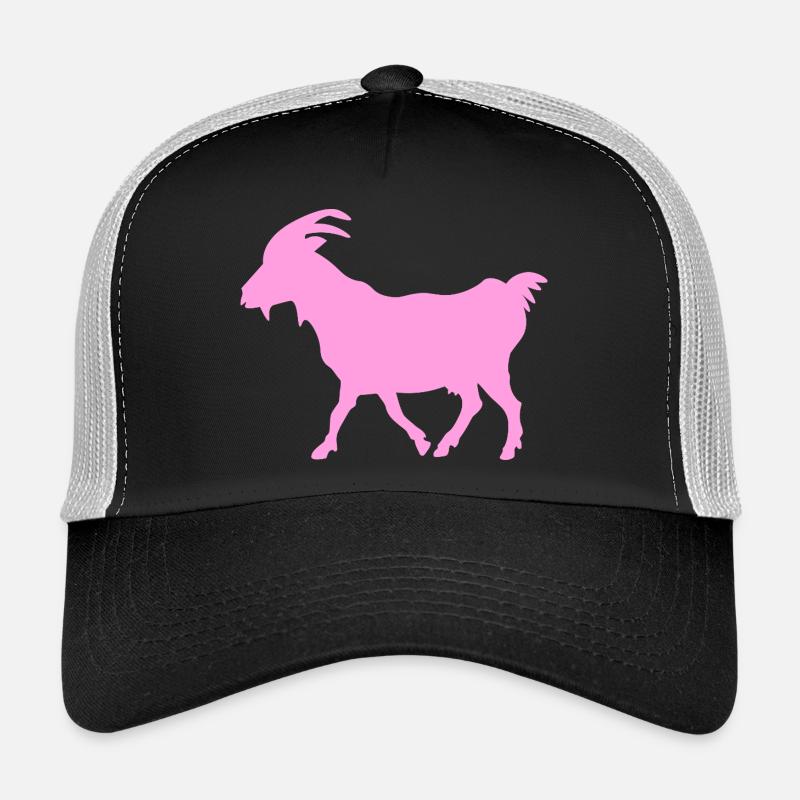 G.O.A.T. Rose de chèvre. Casquette trucker 