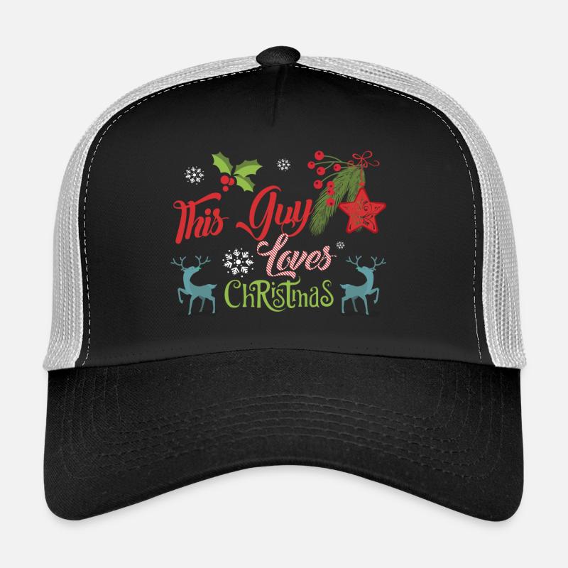 Noël Guy Amour de Noël cadeau de Noël Casquette trucker 