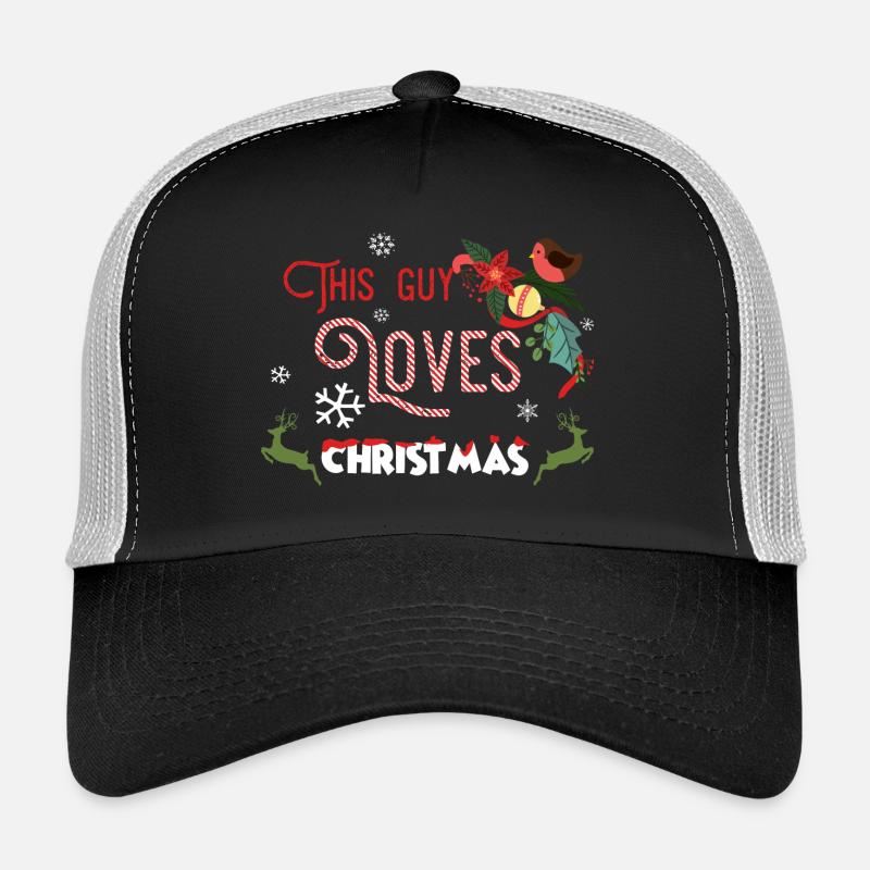 Noël Guy Amour de Noël cadeau de Noël Casquette trucker 