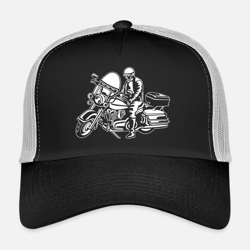 Chopper / Moto 05_wei ß Casquette trucker 