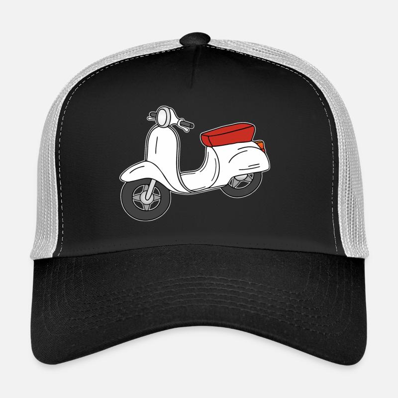 Scooter Nostalgia Rerto cult Trucker Cap