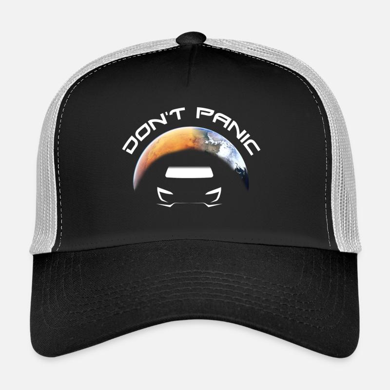 Do not Panic Space X Starman - Trucker Cap - black/stone grey
